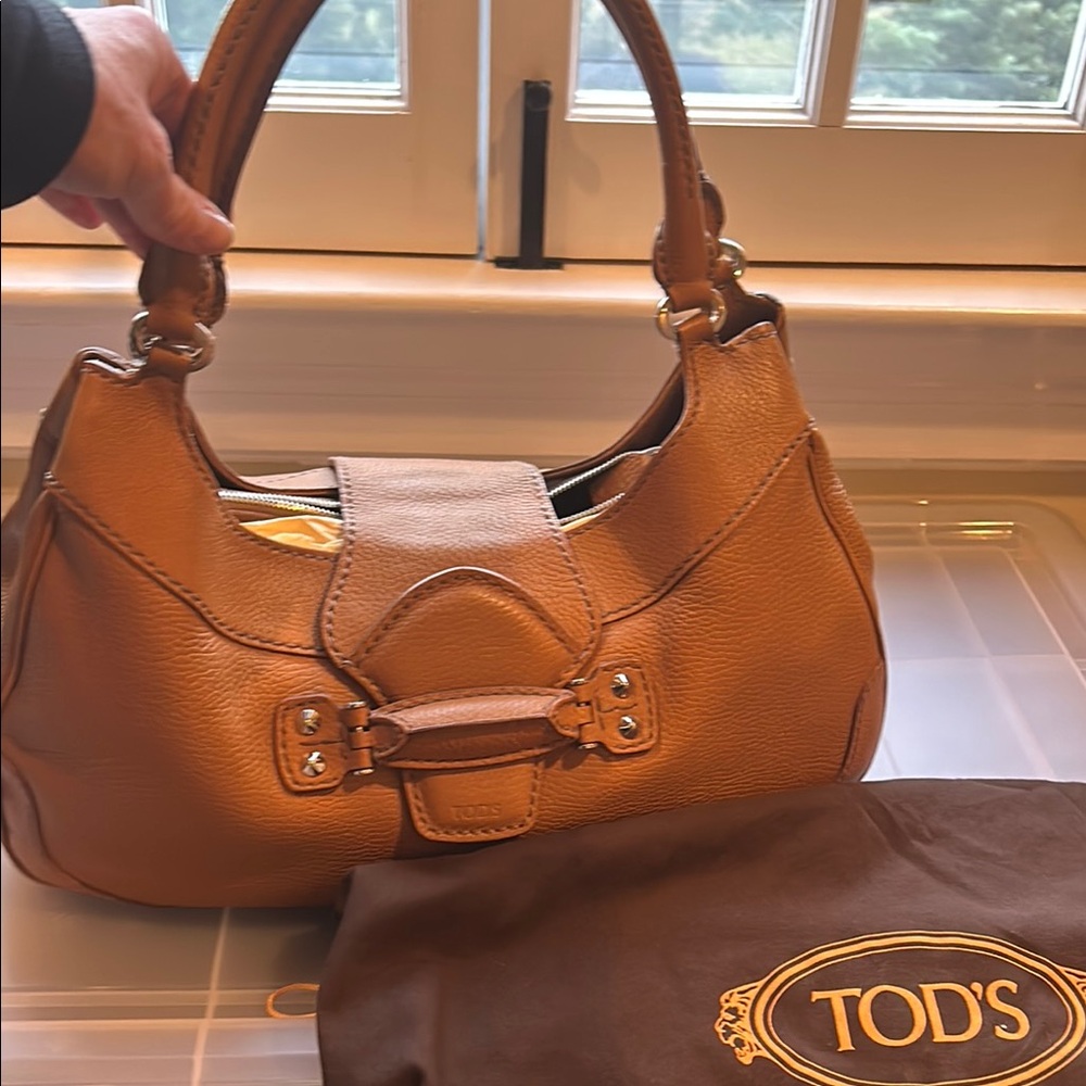 TOD'S Tan Leather Women's Bag